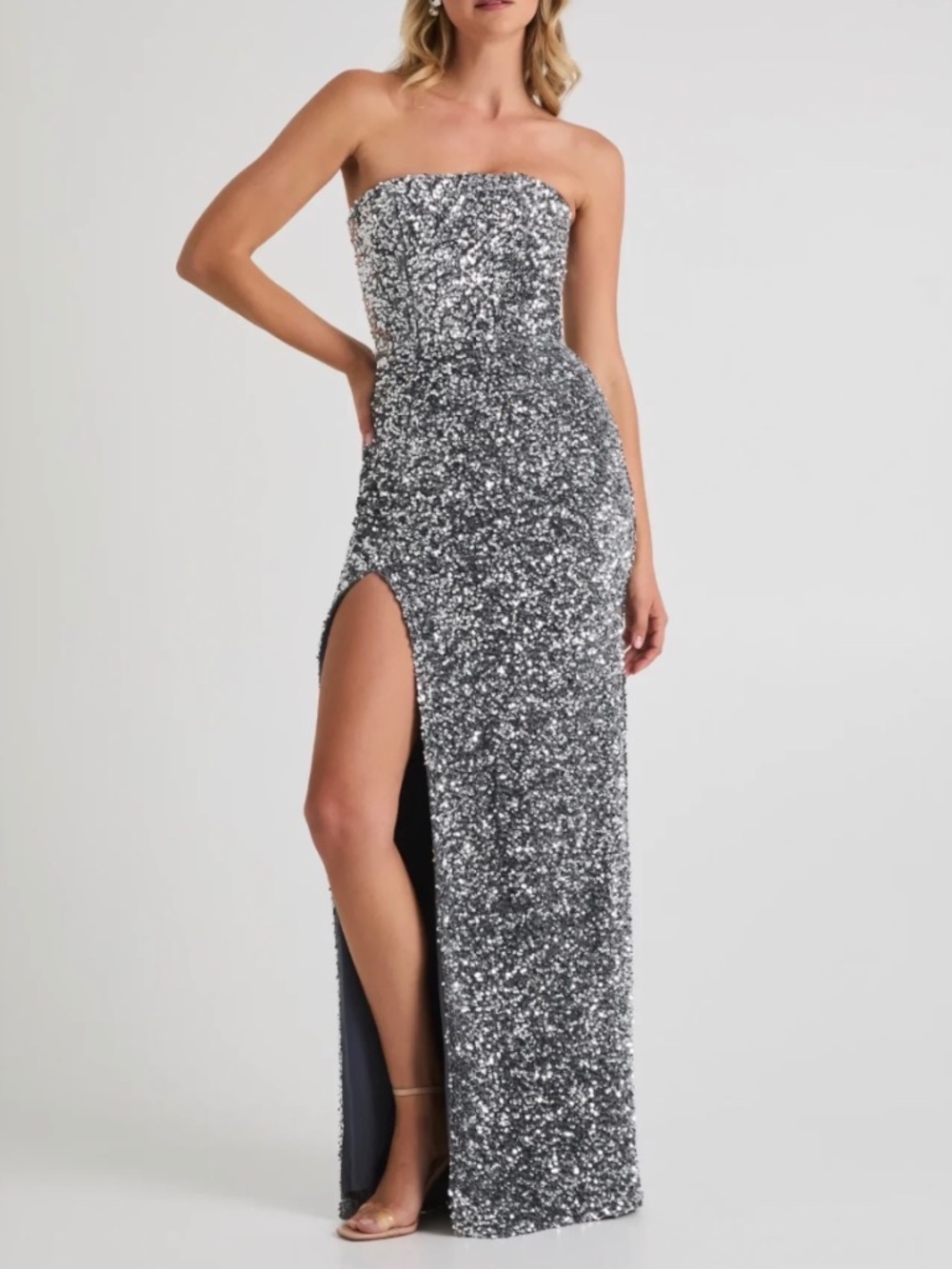 Helsi Lola Strapless Sequin Gown